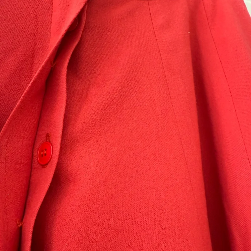 Vintage red wool skirt - Picture 4 of 8